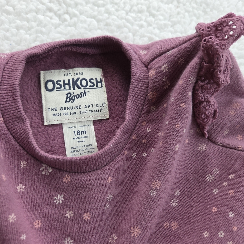 18m Oshkosh Bgosh Fleece Sweatshirt - Picture 4 of 4